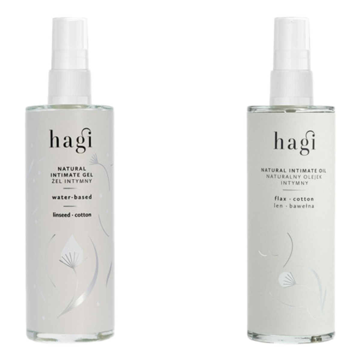 Hagi Intimate Naturalny olejek intymny + Żel intymny Lubrykant 2x100ml