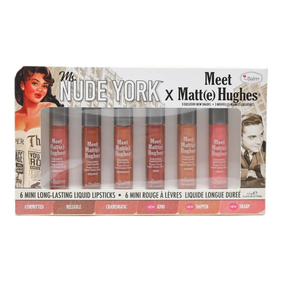 the Balm Meet Matte Hughes Mini pomadka do ust 6x1,2ml 1.2ml