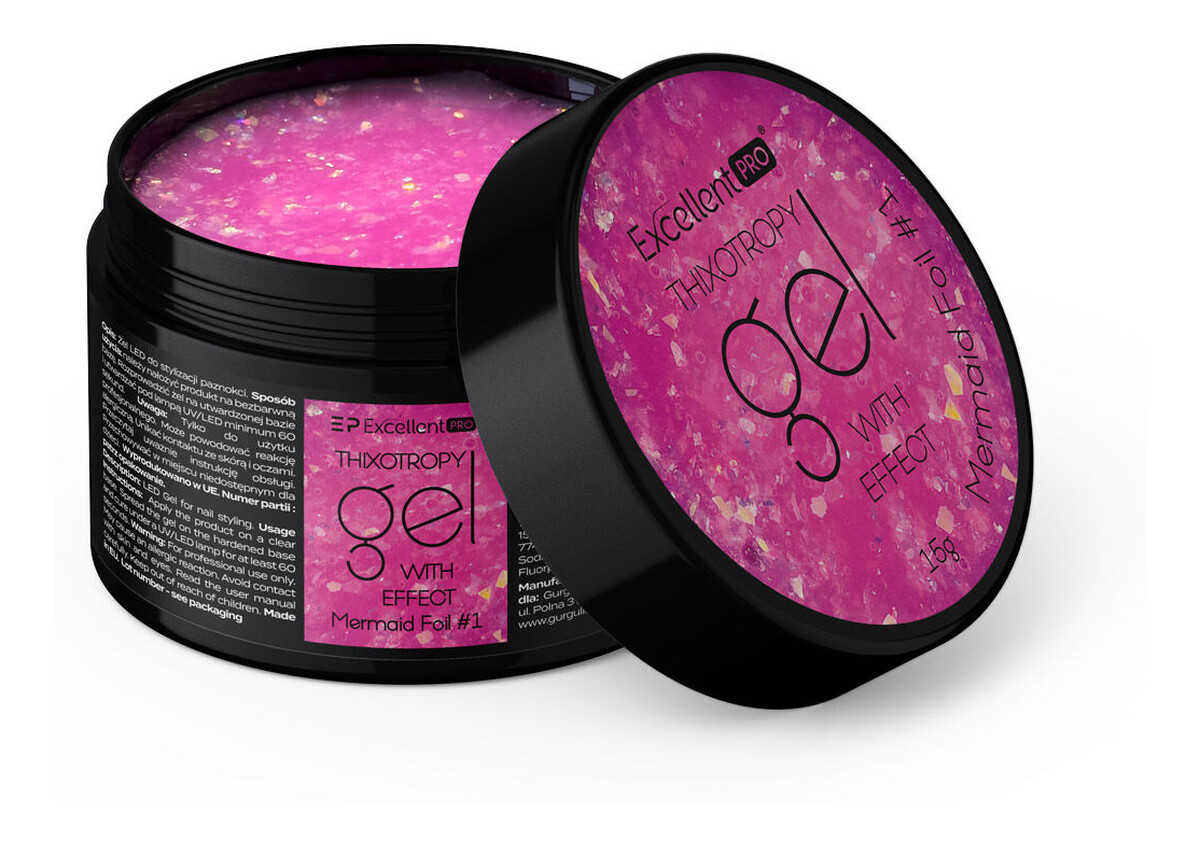 Żel budujący mermaid foil #1