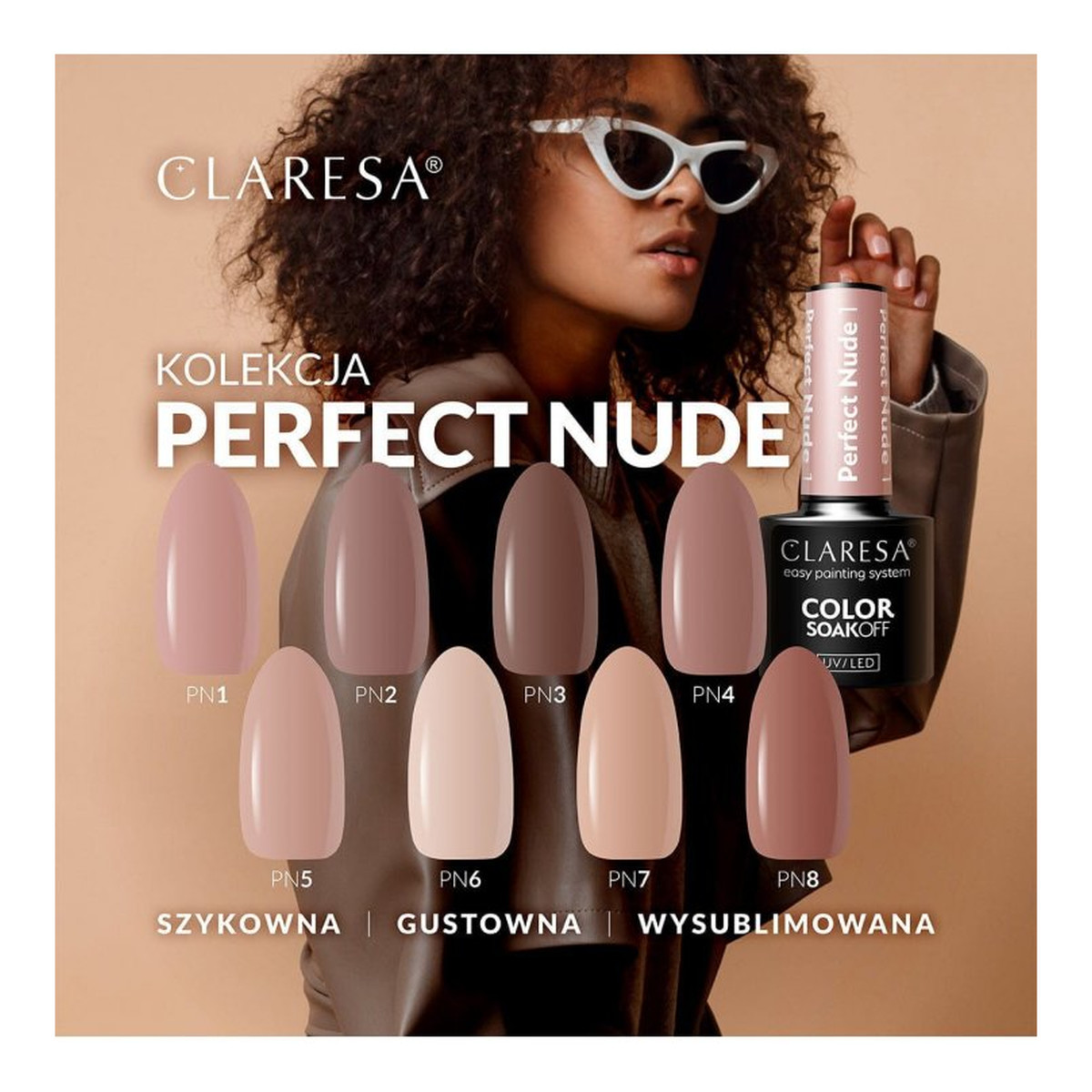 Claresa Perfect Nude Lakier hybrydowy UV/LED 5g