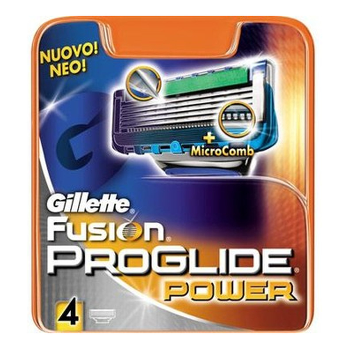 Gillette Fusion Proglide Power Wkłady Do Maszynki Do Golenia 4szt