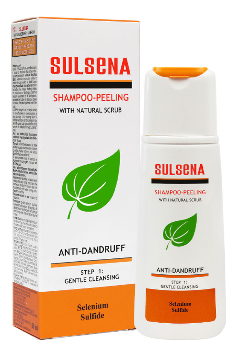 Anti-dandruff przeciwłupieżowy szampon z naturalnym peelingiem