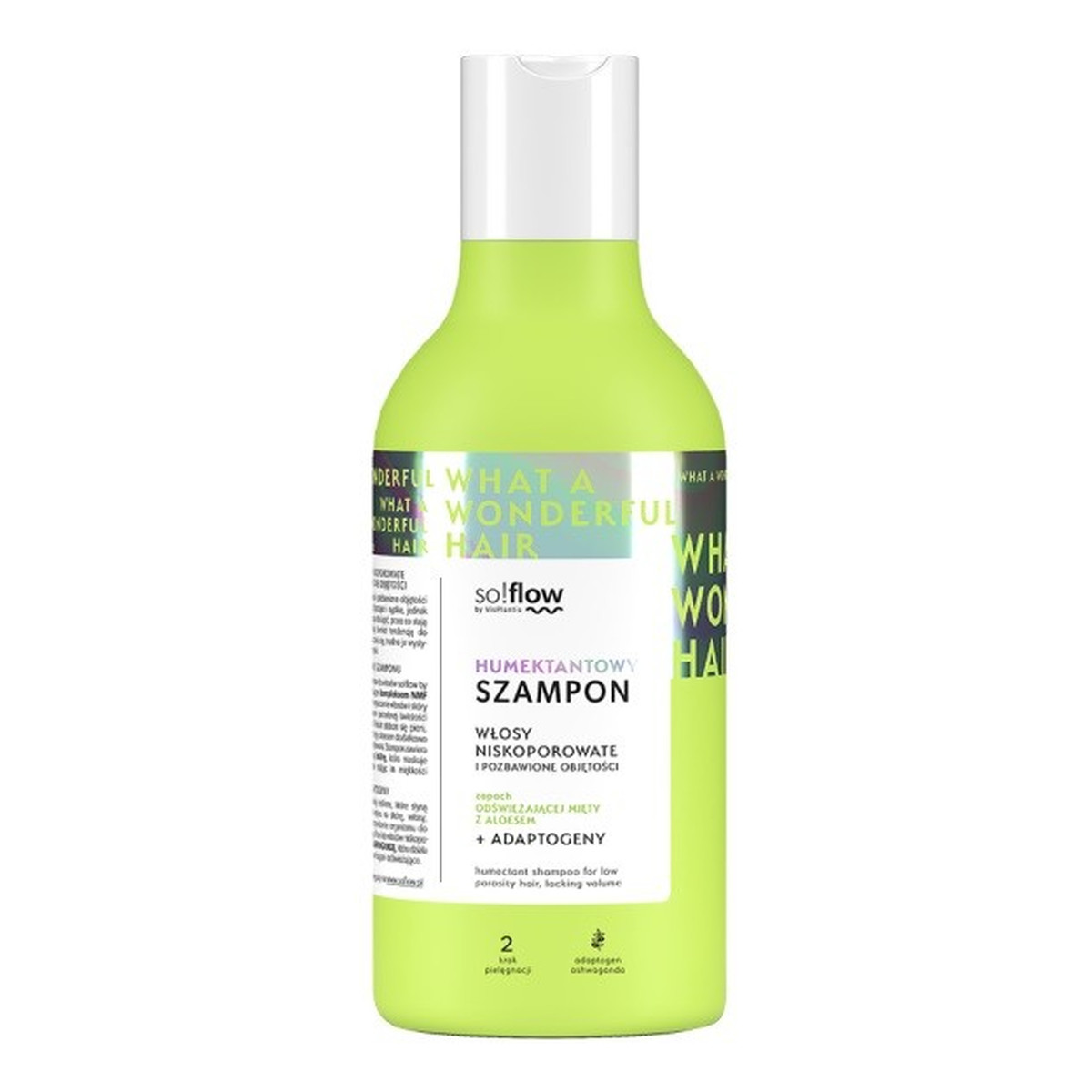 so!flow humektantowy szampon do włosów niskoporowatych i pozbawionych objętości 400ml