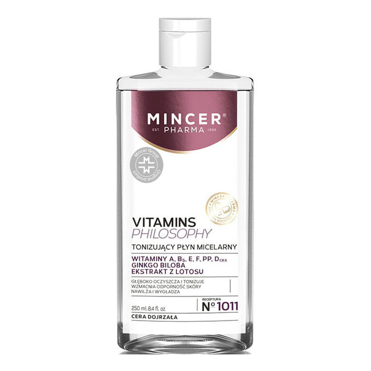 Mincer Pharma Vitamins Philosophy Płyn micelarny tonizujący No 1011 250ml