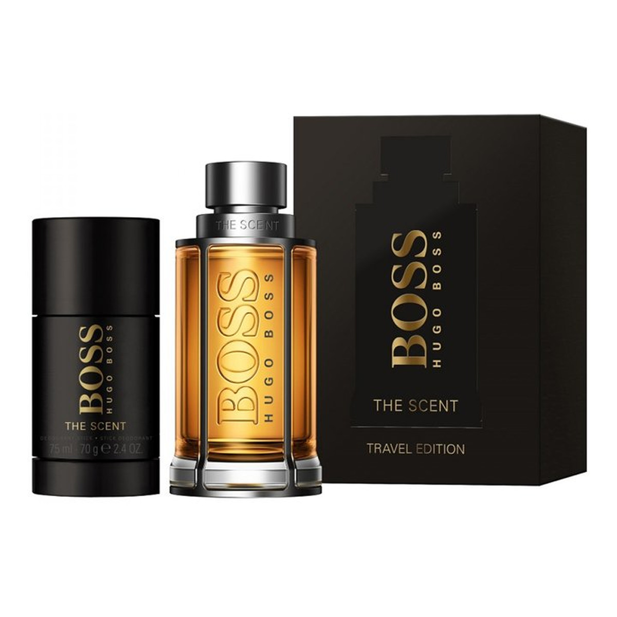Hugo Boss Boss The Scent For Man Travel Edition Zestaw woda toaletowa spray 100ml + dezodorant sztyft 70g