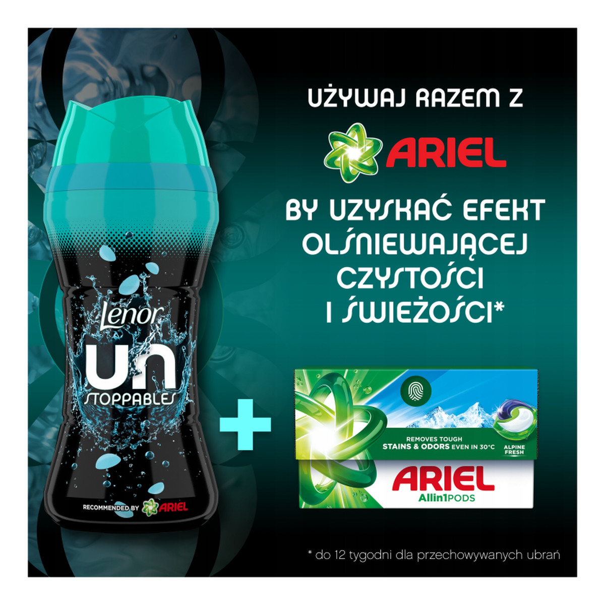 Lenor Unstoppables Fresh Perełki Zapachowe do Prania 195g