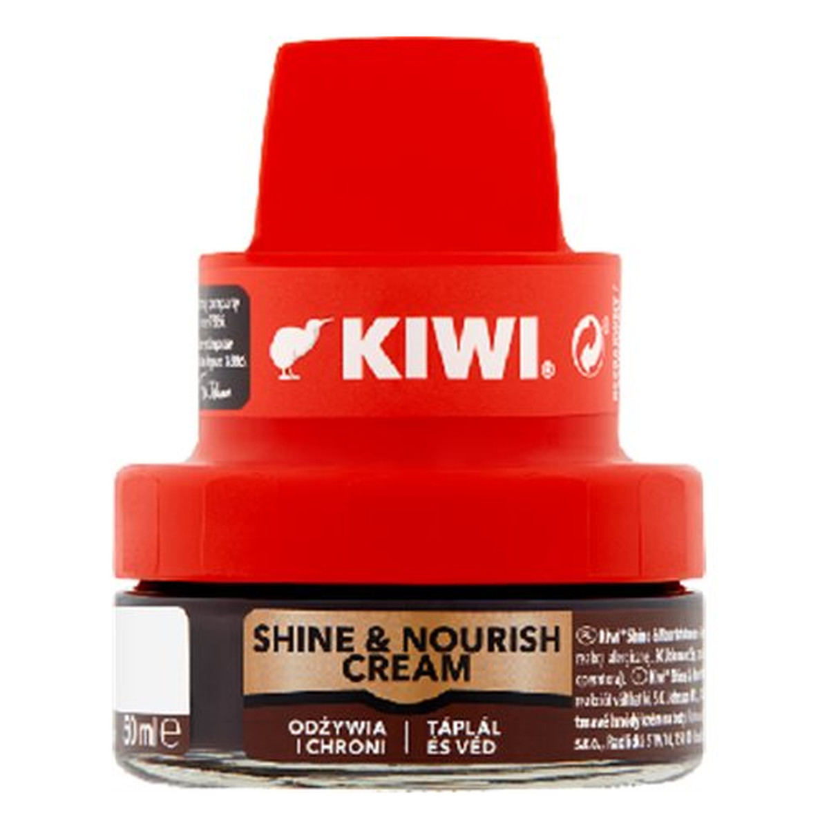 Kiwi Shine & Nourish Cream Krem do obuwia ciemny brąz 50ml