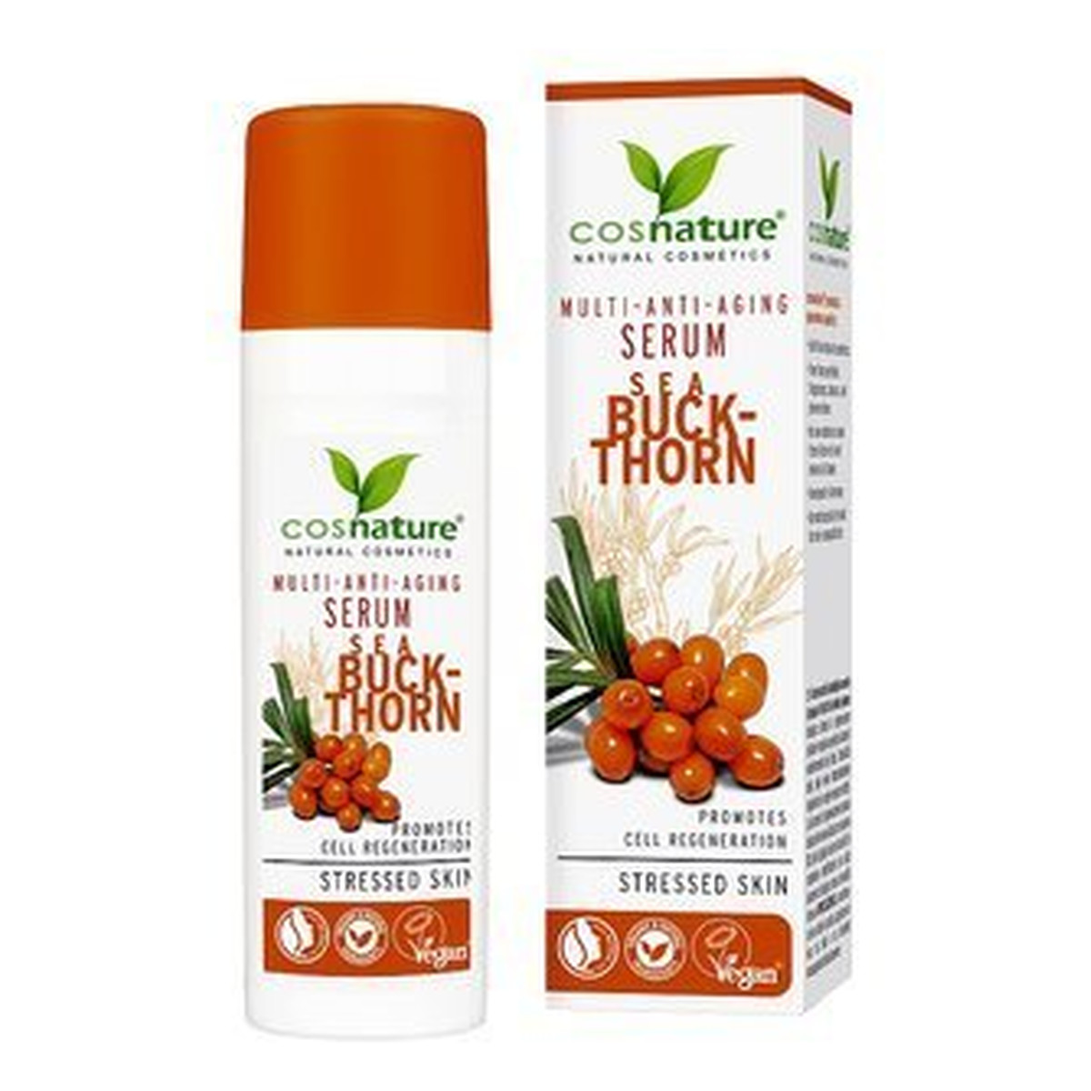 Cosnature Naturalne multiwitaminowe przeciwzmarszczkowe serum z rokitnikiem 30ml