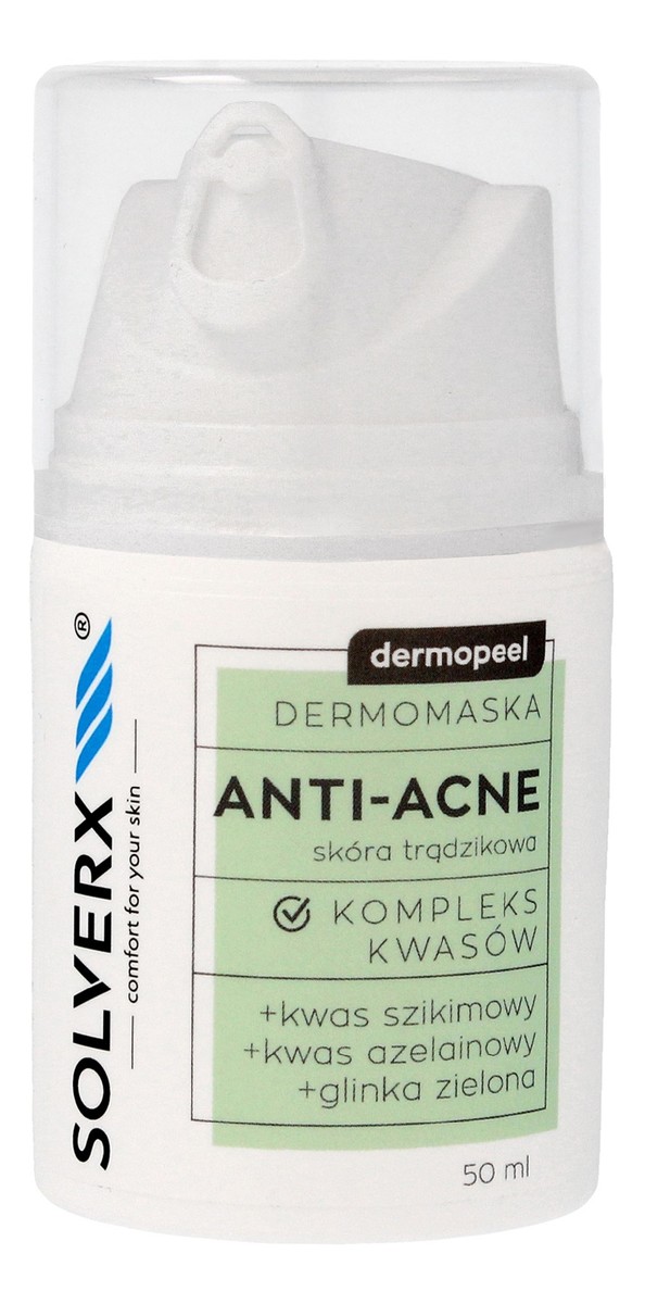 Dermomaska Anti-Acne z kompleksem kwasów - do skóry trądzikowej