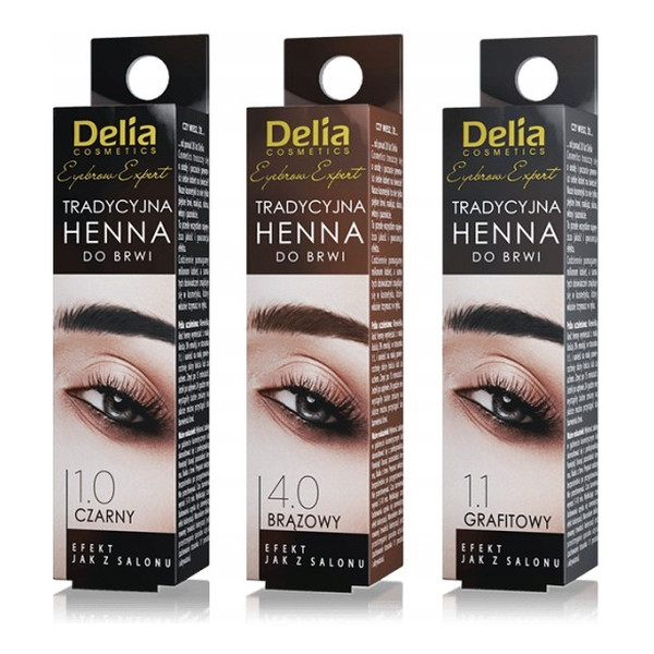 Delia Cosmetics Henna Henna Tradycyjna Do Brwi