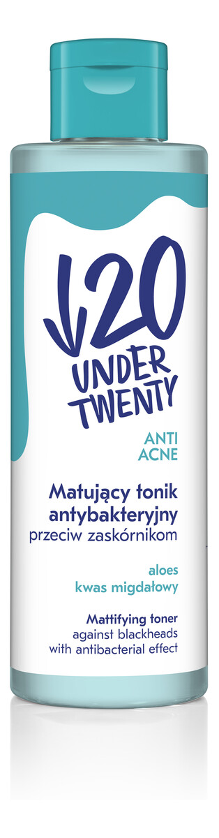 Matujący tonik antybakteryjny przeciw zaskórnikom