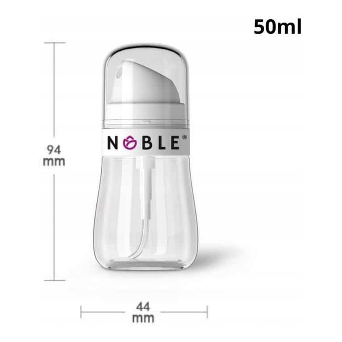 Noble Butelka z atomizerem Biała 50ml
