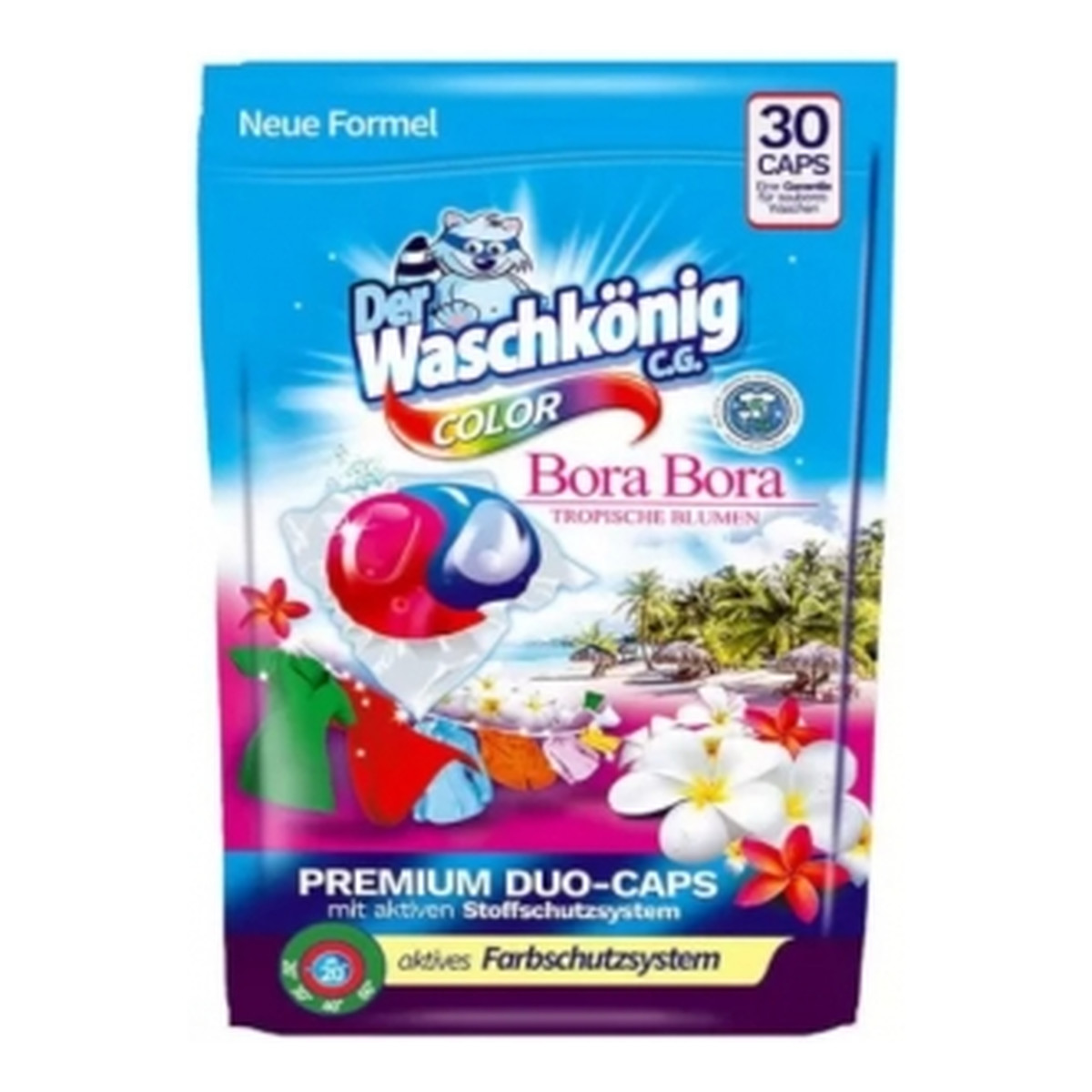 Der Waschkönig Kapsułki do prania Bora-Bora Color 30szt.