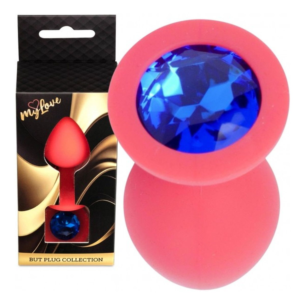 MyLove Butt Plug Collection Silicone korek analny Red M