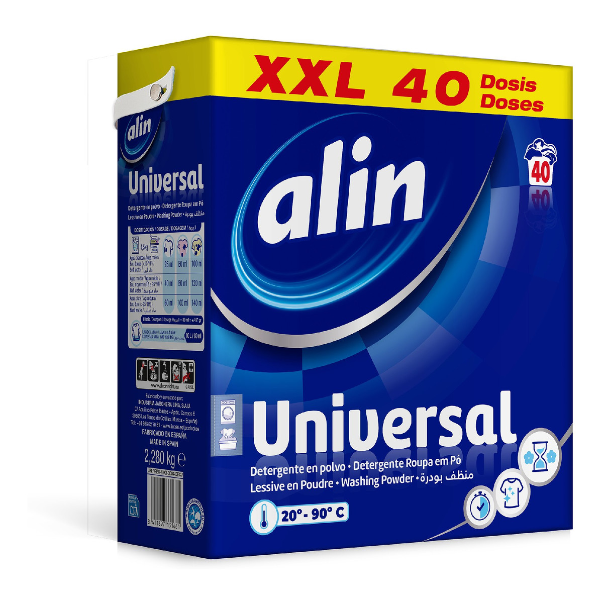 Alin Universal Proszek do prania uniwersalny 40 prań 2.28kg