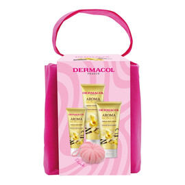 Zestaw żel pod prysznic 250ml + balsam do ciała 200ml + krem do rąk 100ml + myjka do ciała