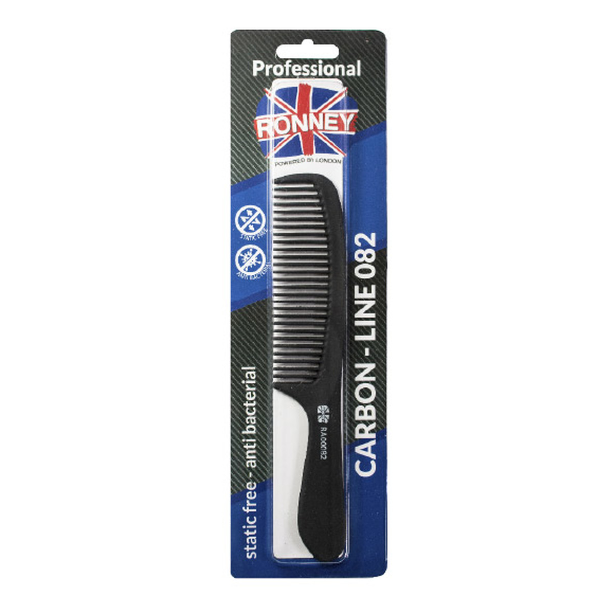 Ronney Professional carbon comb line 082 grzebień do włosów l195mm
