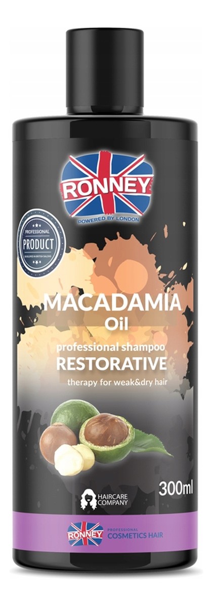Macadamia oil professional shampoo restorative wzmacniający szampon do włosów suchych i osłabionych