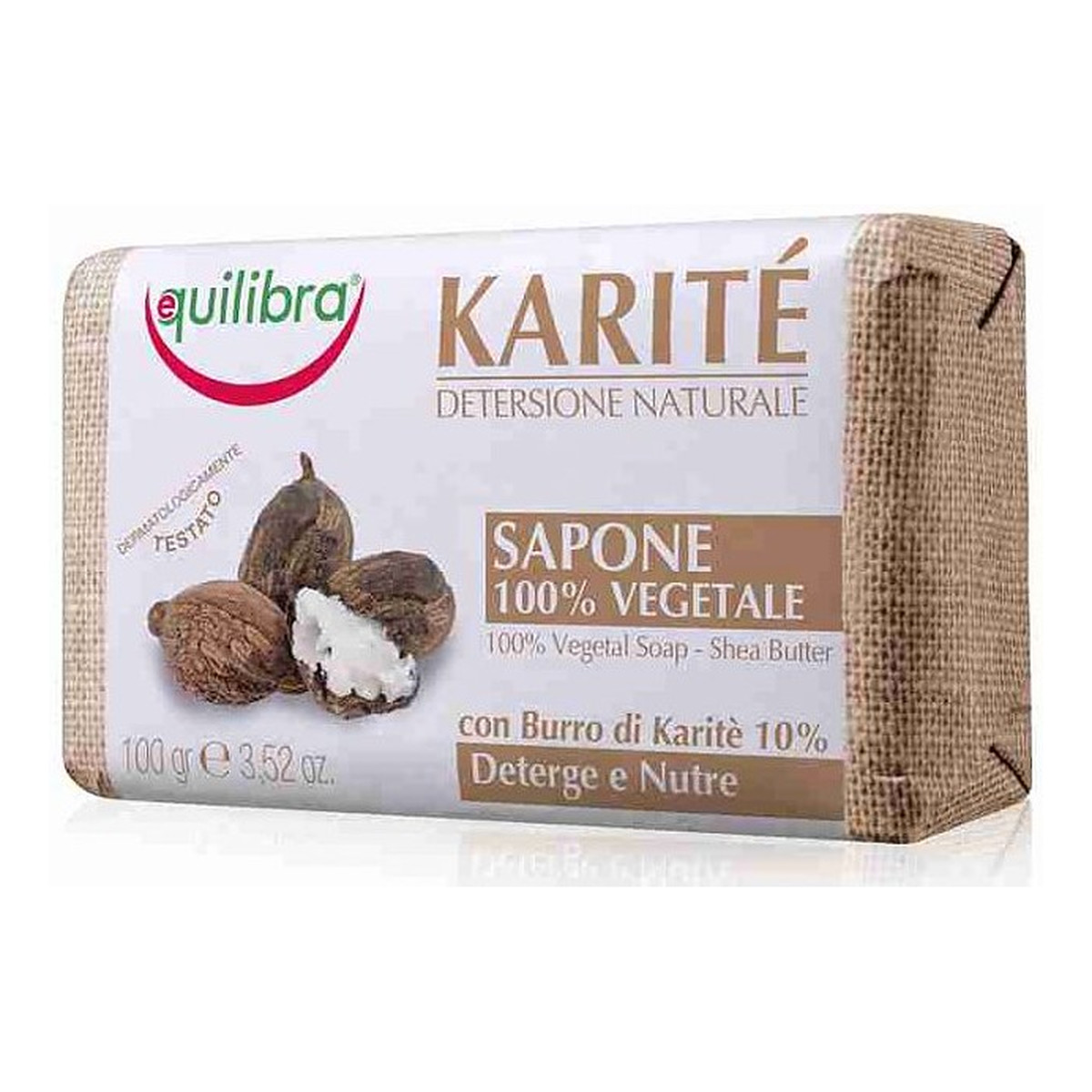Equilibra Karite Mydło z masłem shea 100g