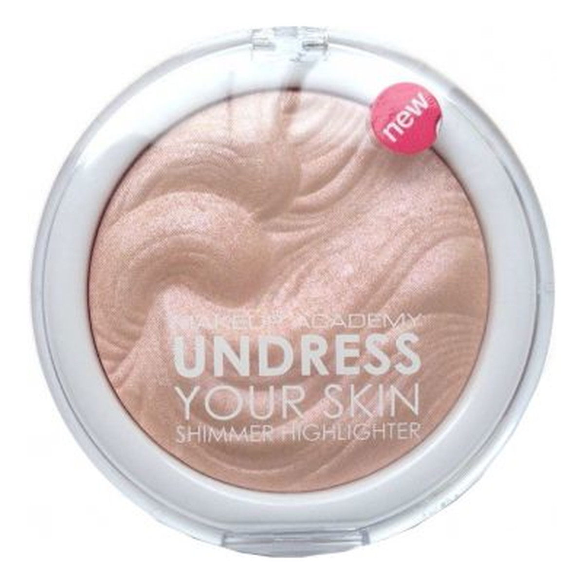 MUA MakeUp Academy Undress Your Skin Shimmer Highlighter rozświetlacz do twarzy Pink Shimmer