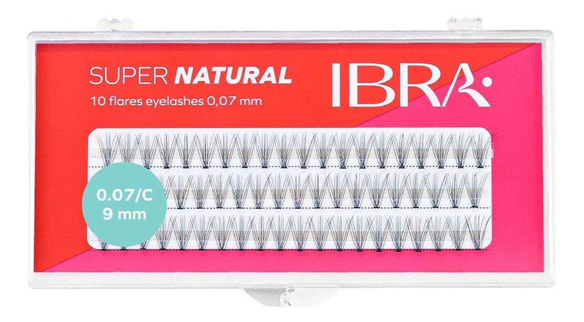 Kępki rzęs SUPER NATURAL 0.07-C-9 mm 1op.