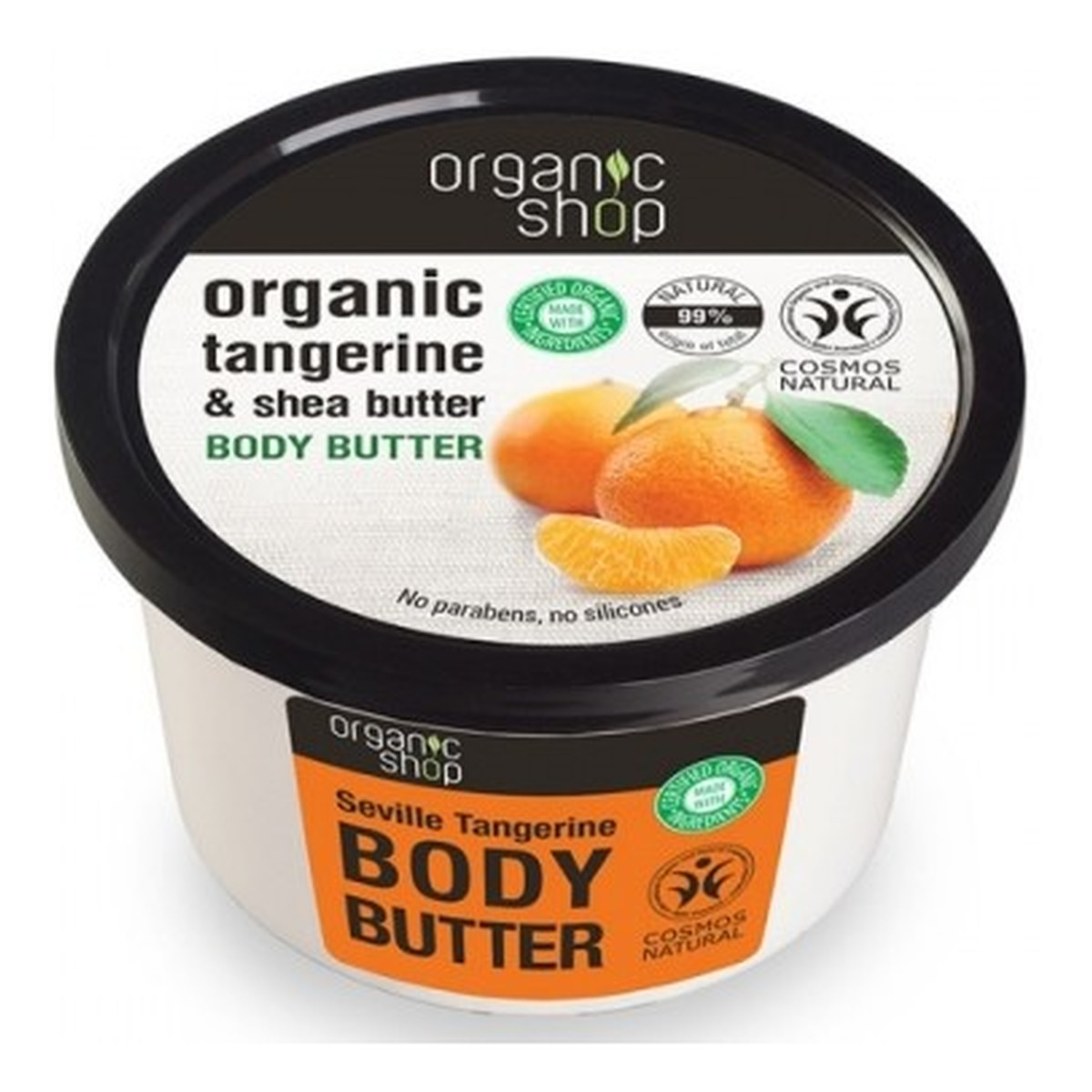Organic Shop Sewilska Mandarynka Masło Do Ciała uszkodzone wieczko 250ml