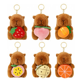 Brelok do kluczy pluszowa, śpiewająca Kapibara z plecaczkiem 1szt. BRL395