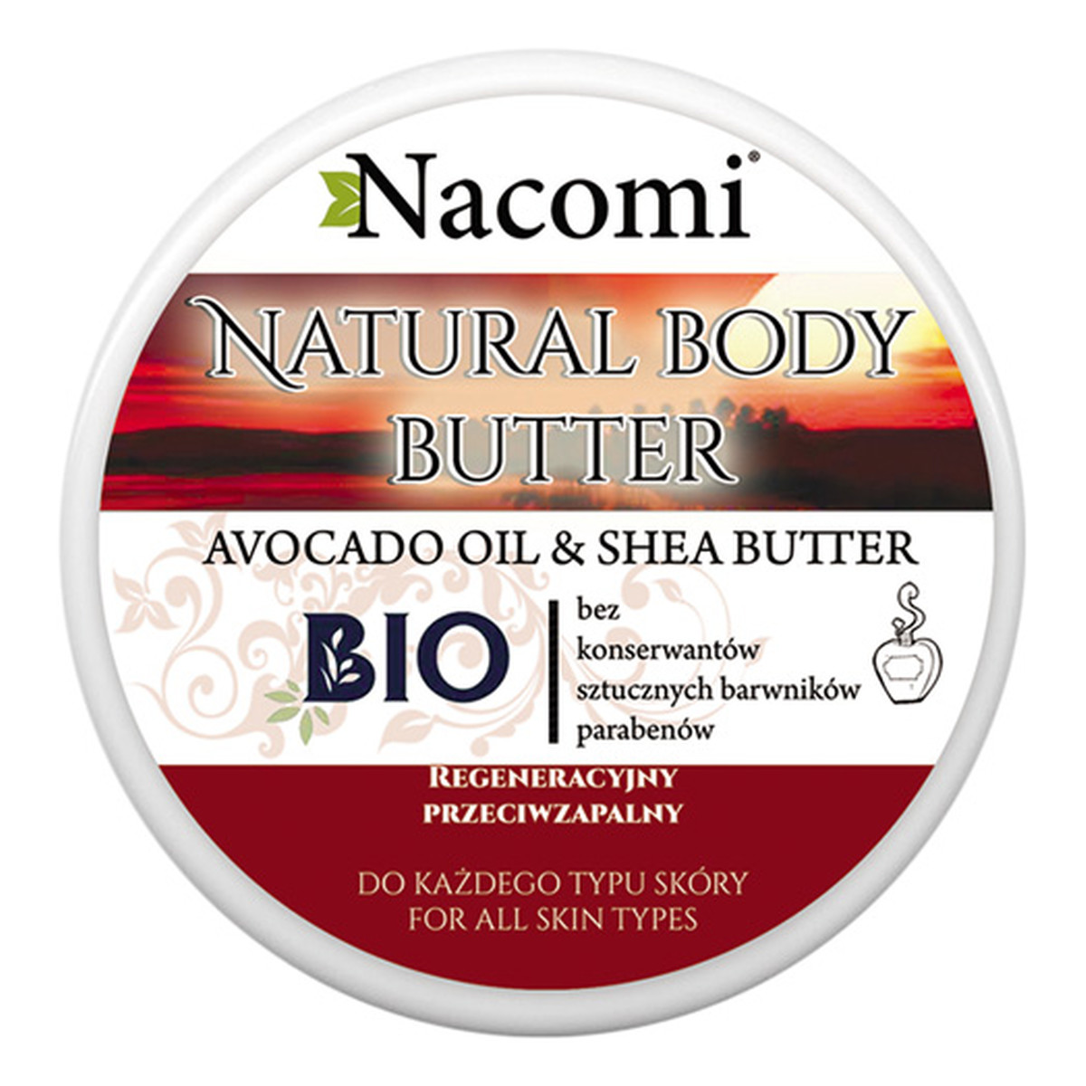 Nacomi Avocado Oil&Shea Butter Masło o Zapachu Piżma 100ml