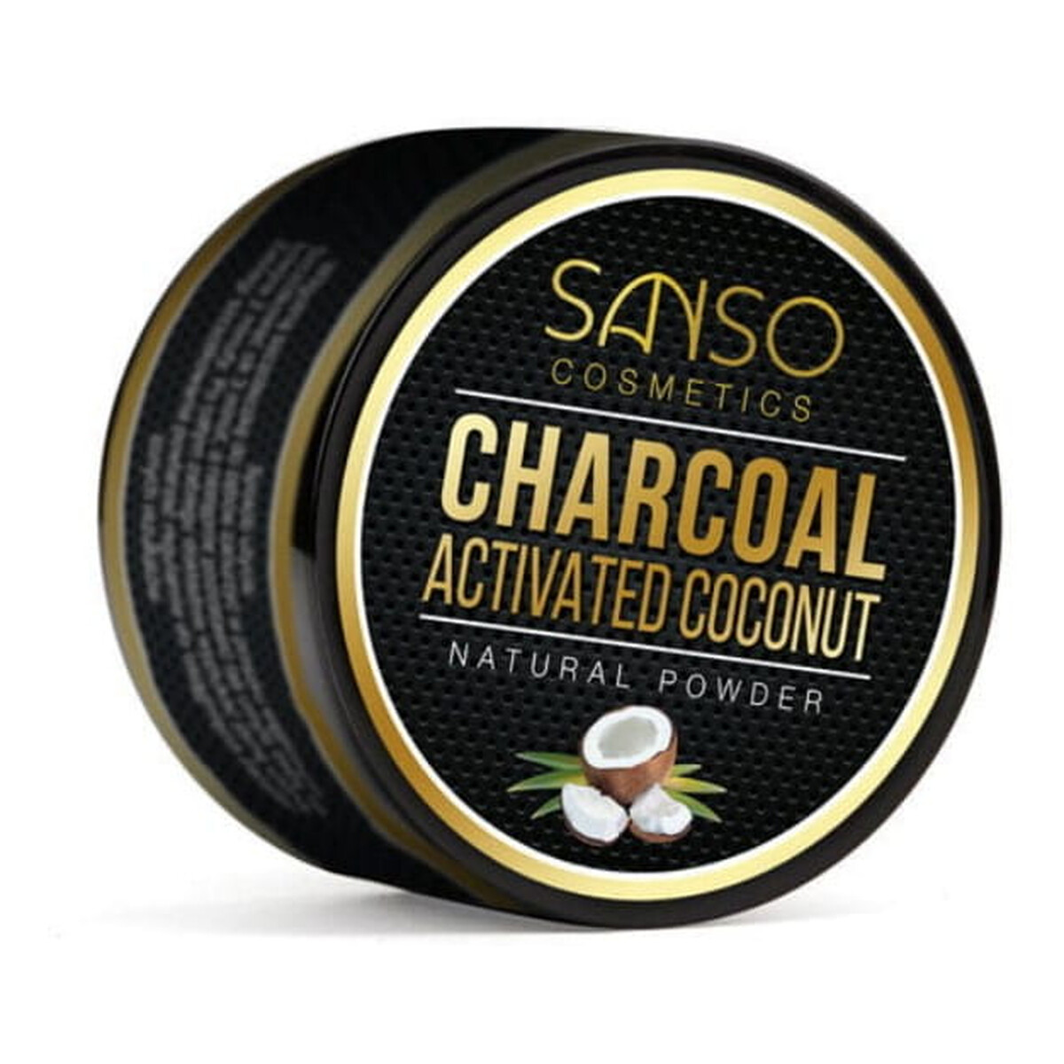 Sanso Cosmetics Kokosowy proszek do wybielania zębów z Aktywnym Węglem 30g
