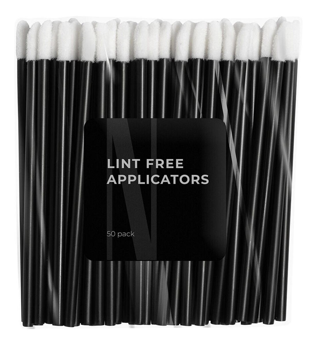 Lint free applicators welurowe aplikatory do rzęs i brwi 50szt.