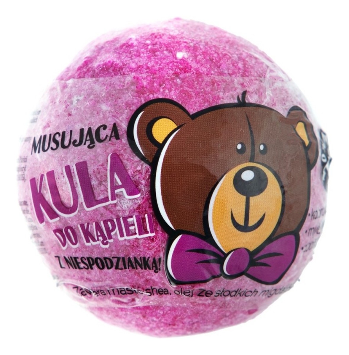 Kula musująca do kąpieli z niespodzianką - różowa