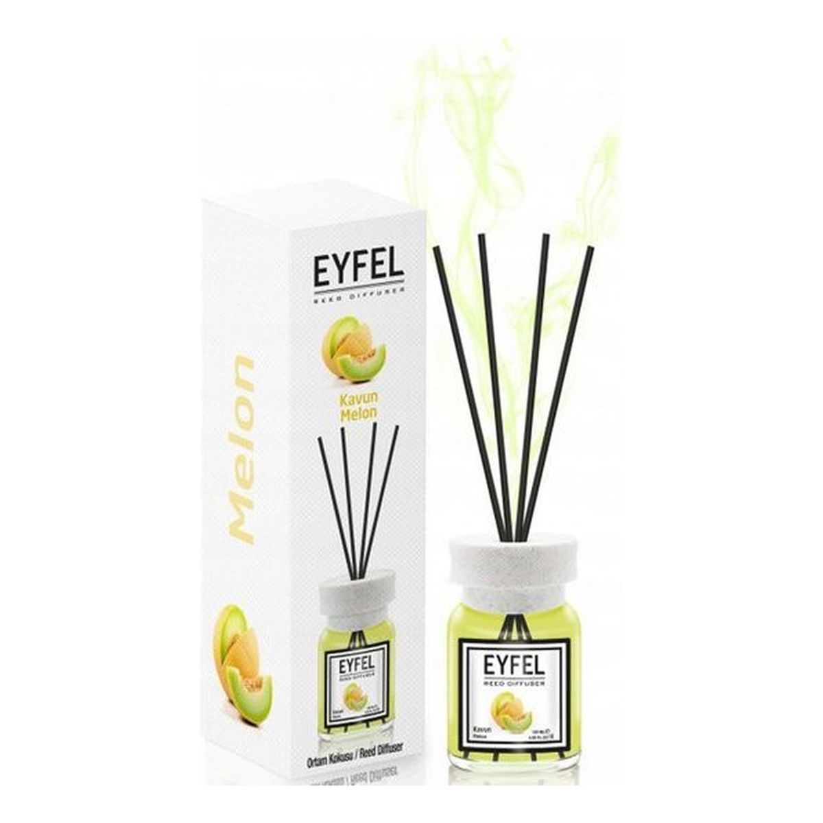 Eyfel Dyfuzor zapachowy z patyczkami Melon 120ml