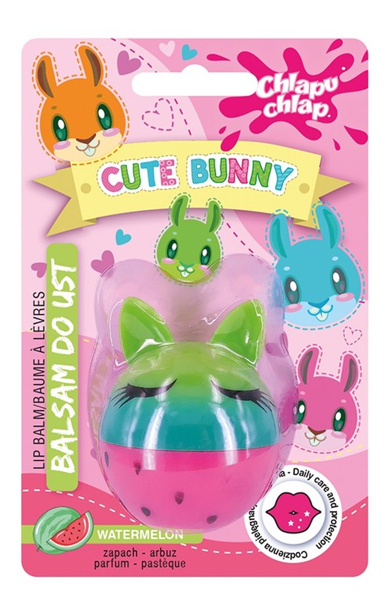 Balsam do ust cute bunny-zapach arbuza 1szt