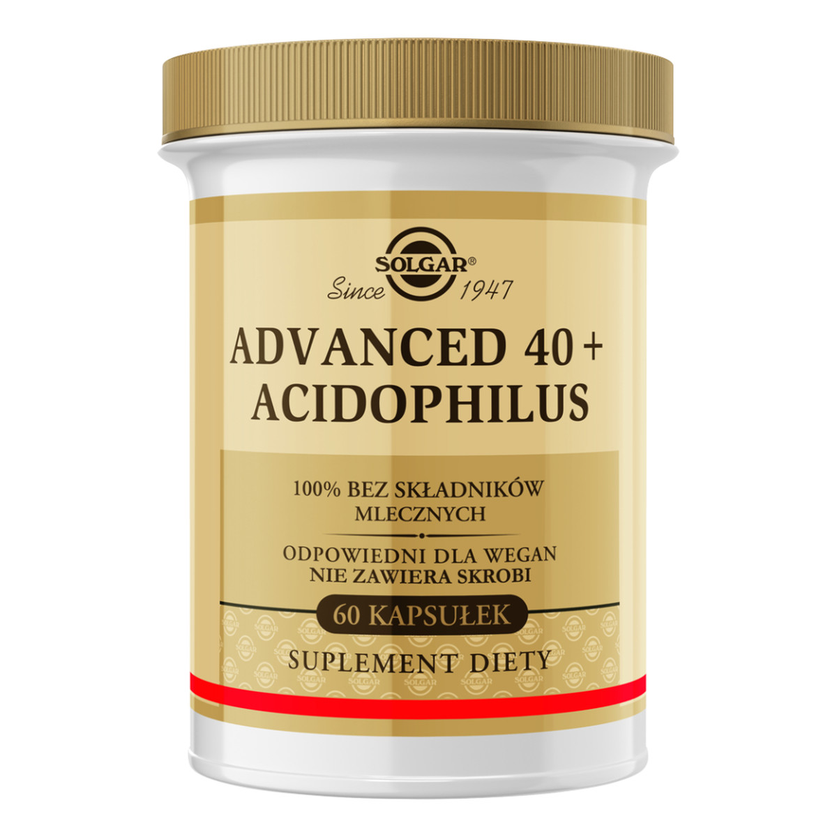 Solgar Advanced 40+ Acidophilus suplement diety 60 Kapsułek