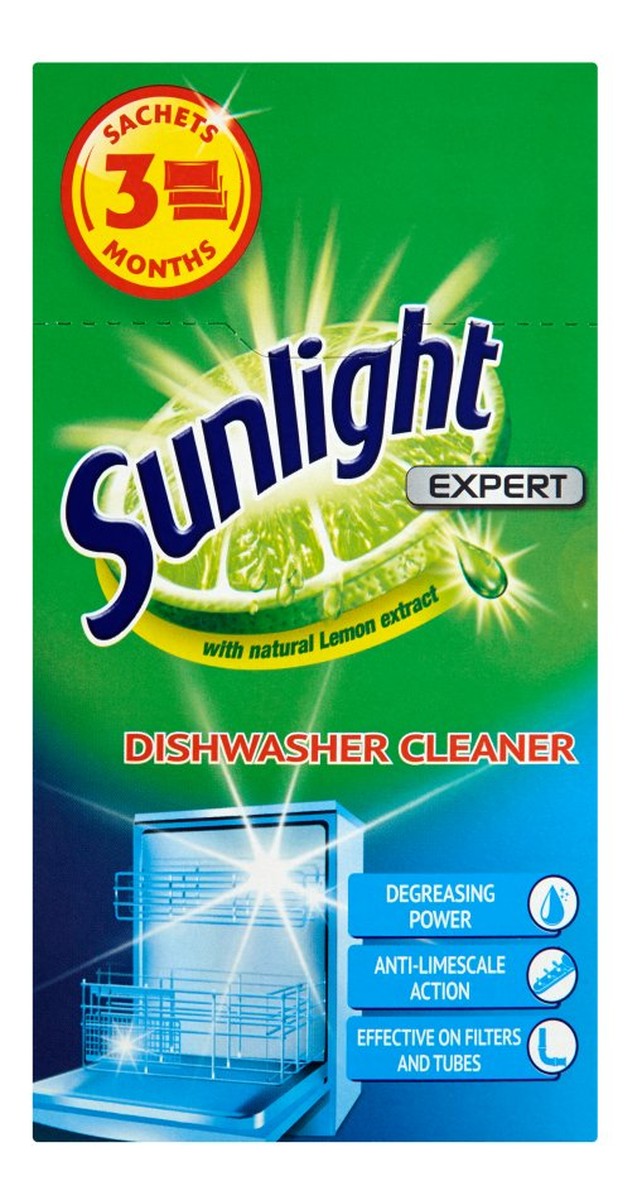 Dishwasher Cleaner środek do czyszczenia zmywarki Lemon Fresh 3szt