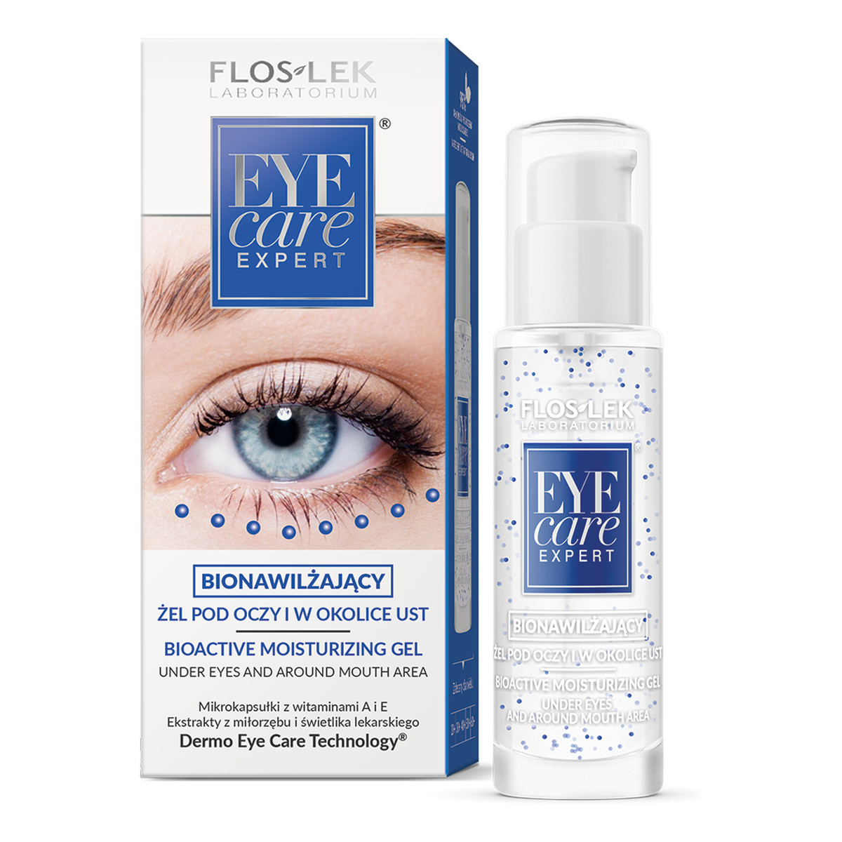 FlosLek Eye Care Laboratorium Żel Bionawilżający Pod Oczy i w Okolice Ust 30ml