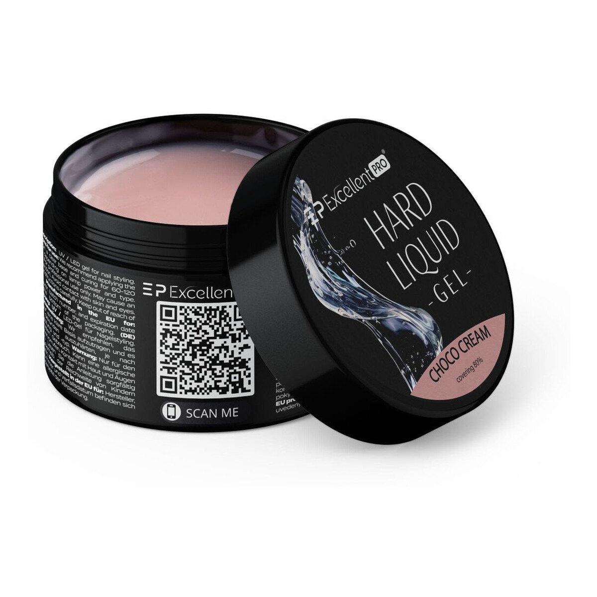 Excellent PRO Hard Liquid Gel Żel budujący choco cream 50g