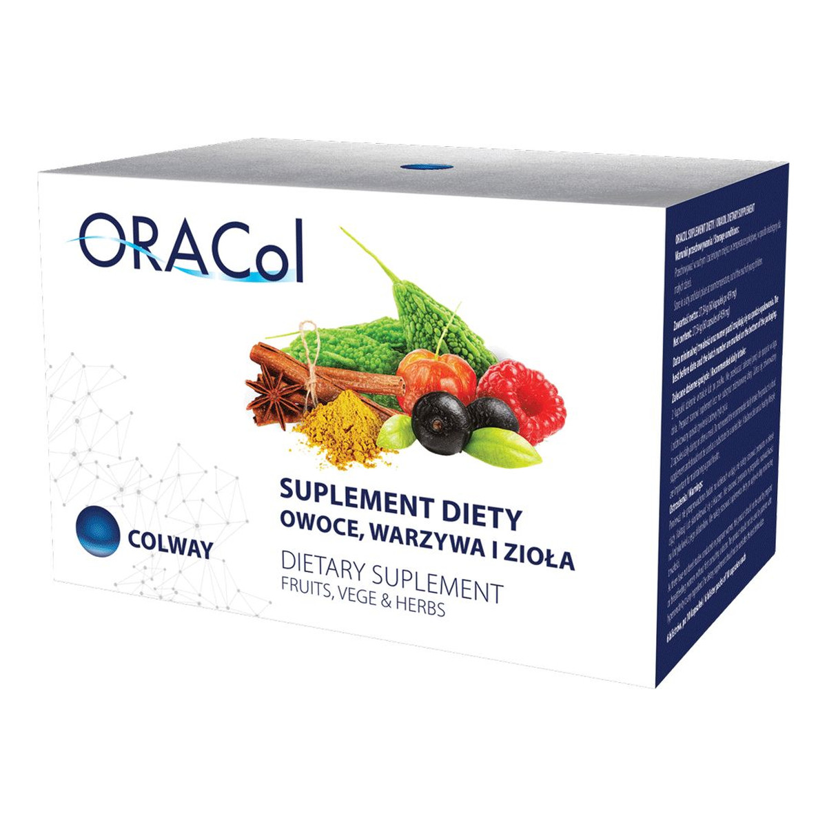 Colway OraCol suplement diety z ekstraktami z owoców i warzyw 60 kapsułek