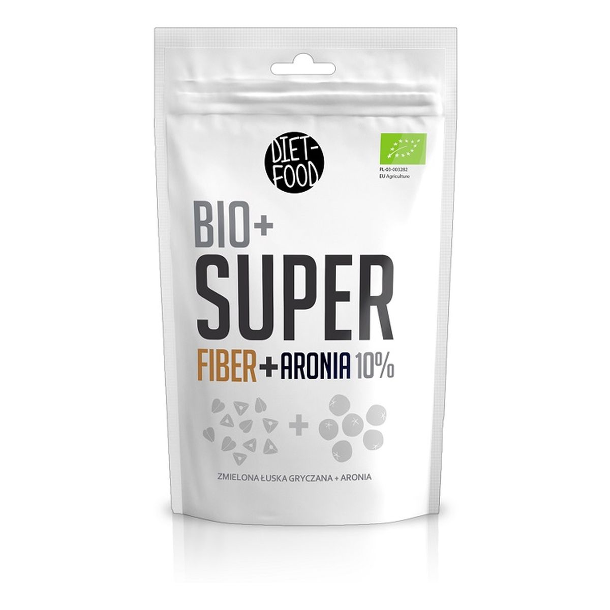 Diet-Food Bio Super Fiber Aronia 10% Zmielona łuska gryczana z aronią 200g