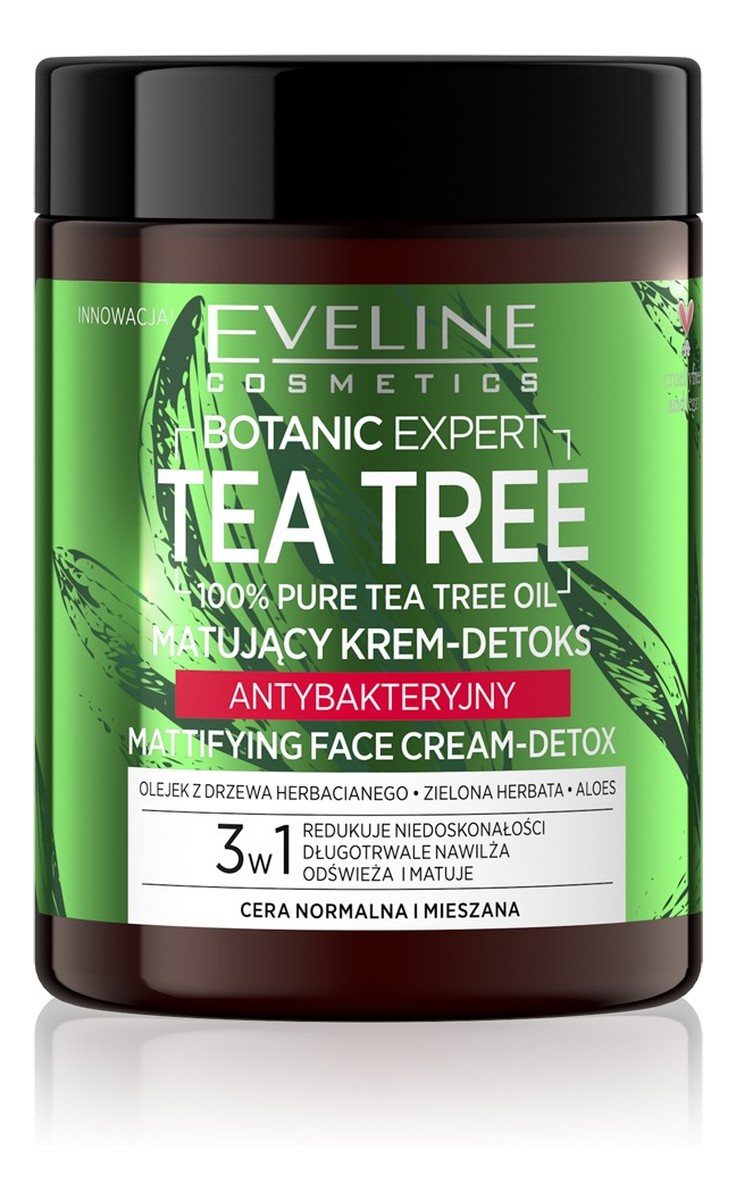 Tea Tree Krem-detox matujący antybakteryjny 3w1