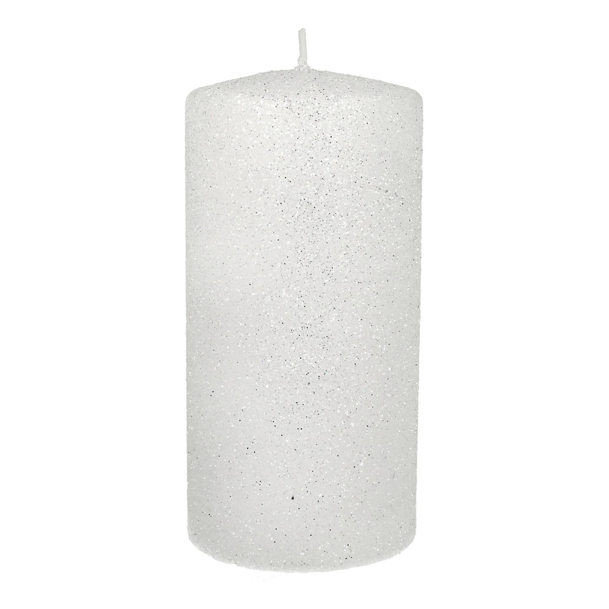 Artman Candles ARTMAN Świeca ozdobna Glamour biała - walec mały