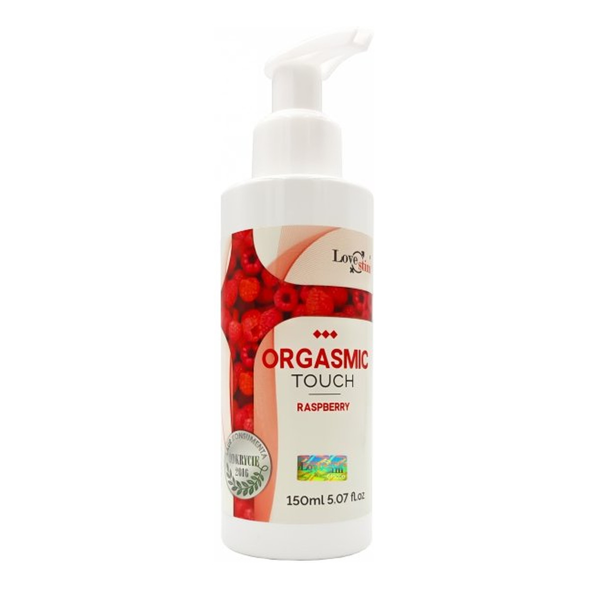 Love Stim Orgasmic Touch aromatyzowany Olejek intymny raspberry 150ml