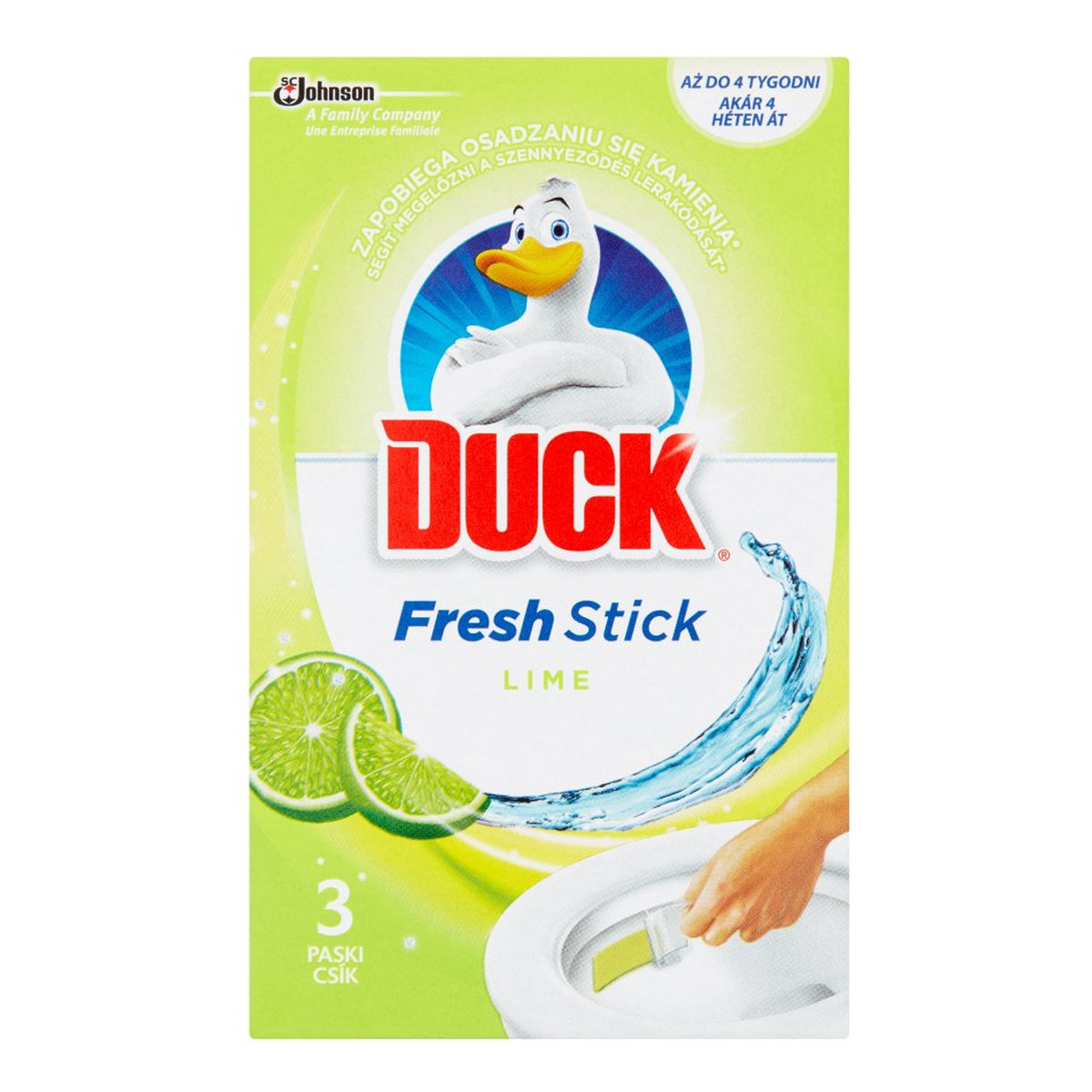 Duck Fresh Stick Lime Żelowe paski do toalet (3 x 9 g) 27g