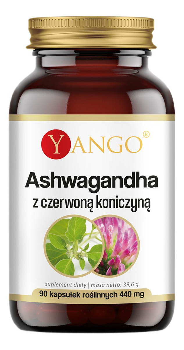 Ashwagandha z czerwoną koniczyną suplement diety 90 kapsułek
