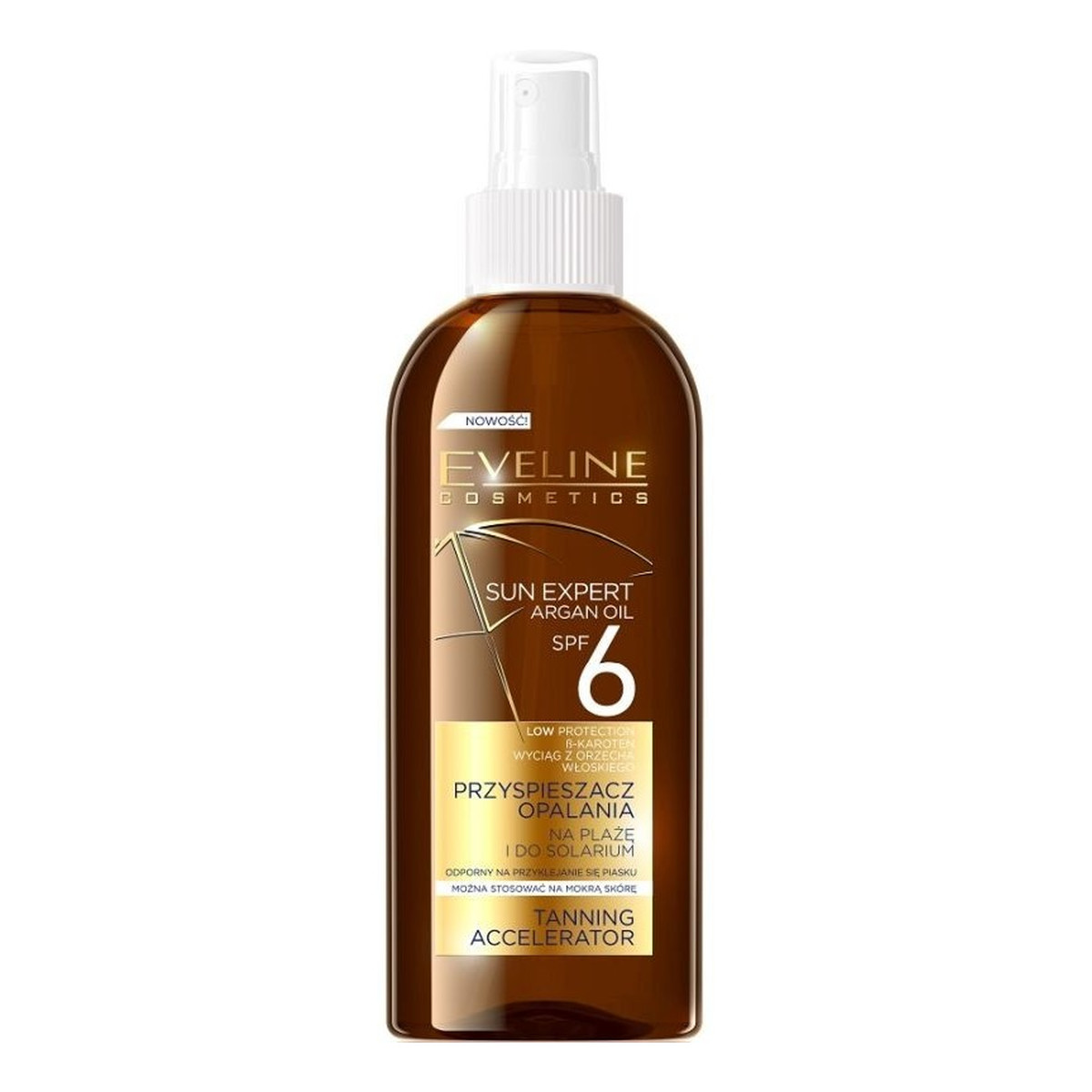 Eveline Sun Expert Argan Oil SPF6 przyśpieszacz do opalania 150ml