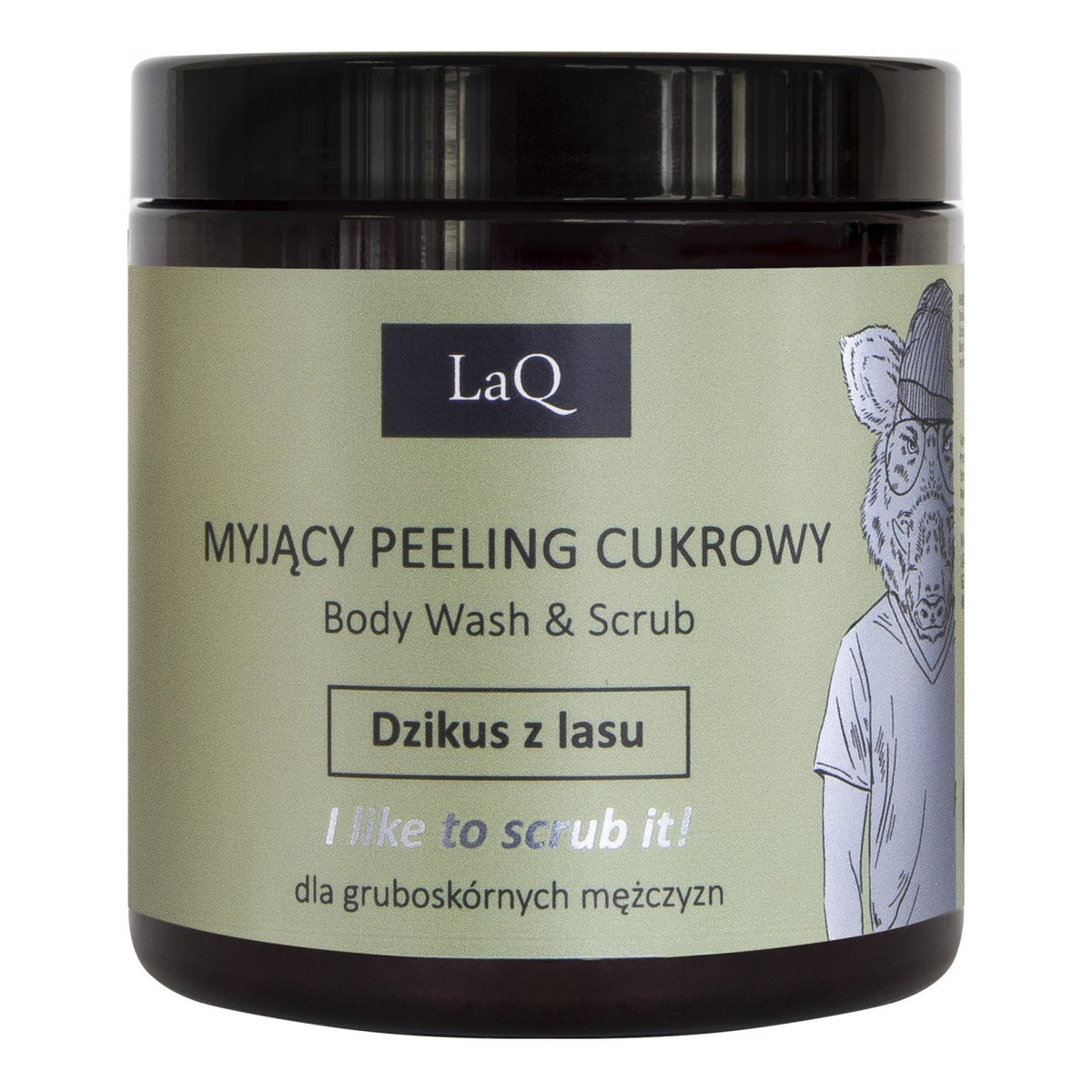 Laq Wash and Scrub Dzikus z Lasu cukrowy peeling myjący z węglem aktywnym 200ml