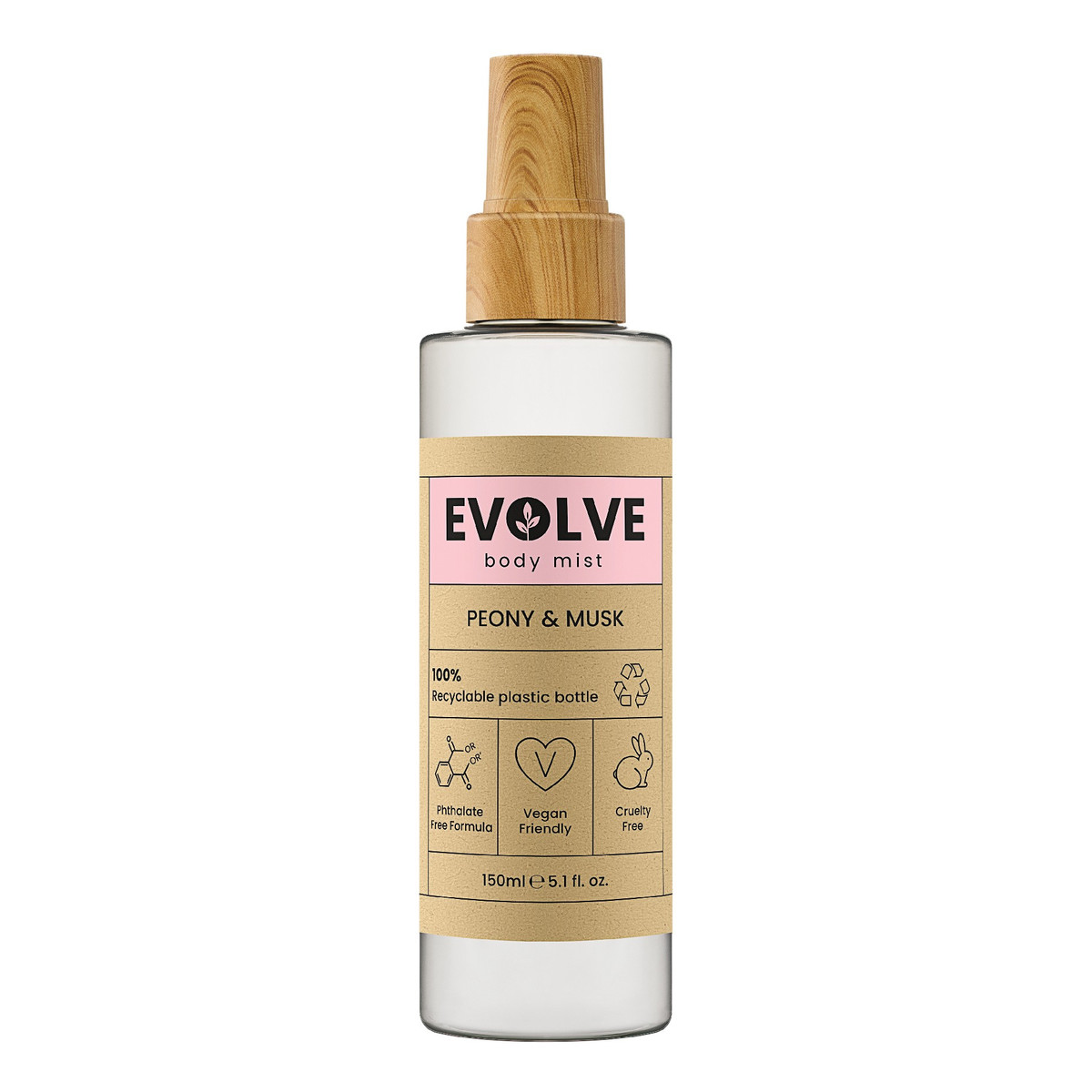 Evolve Peony & Musk Perfumowana mgiełka do ciała 150ml