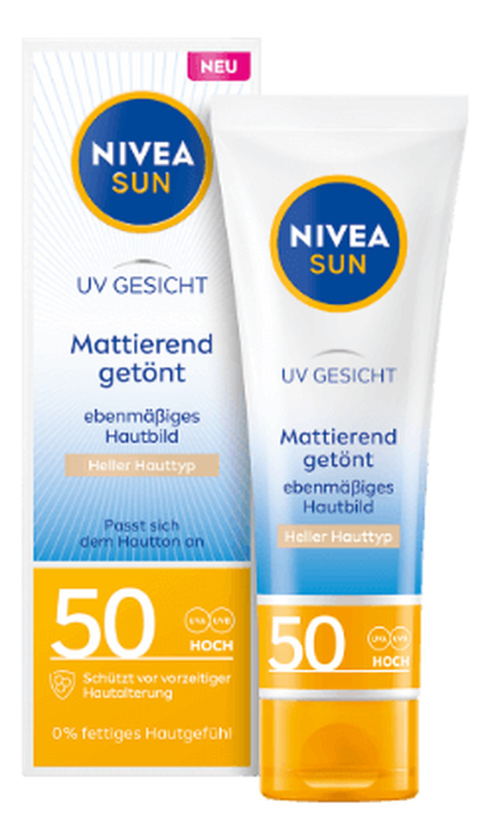 Shine Control Matujący krem koloryzujący do twarzy Light Tinted SPF50