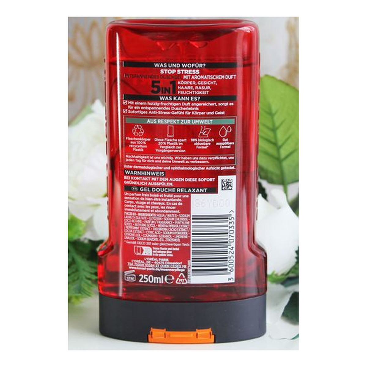 Loreal MEN EXPERT Stop Stress Żel pod prysznic 5 w 1 250ml
