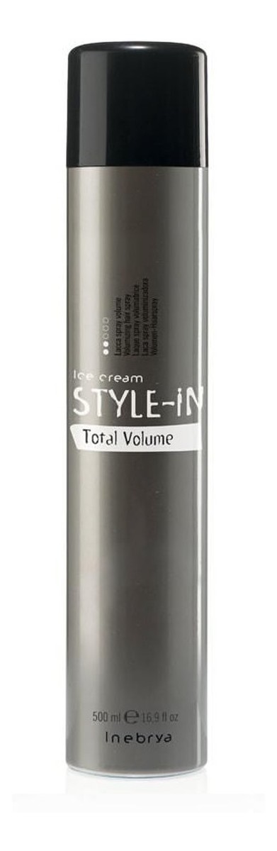 Ice cream style-in total volume lakier do włosów nadający objętość